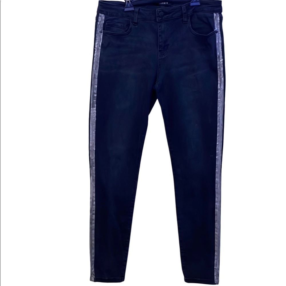 Numero Women’s Tuxedo Strip Skinny Jeans Size 31